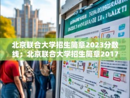 北京联合大学招生简章2023分数线；北京联合大学招生简章2017