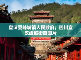 宣汉县峰城镇人民政府；四川宣汉峰城街道图片