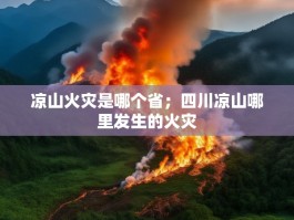 凉山火灾是哪个省；四川凉山哪里发生的火灾