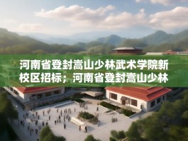 河南省登封嵩山少林武术学院新校区招标；河南省登封嵩山少林武术学院