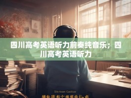 四川高考英语听力前奏纯音乐；四川高考英语听力