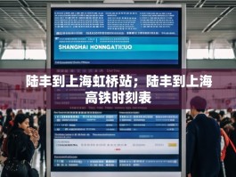 陆丰到上海虹桥站；陆丰到上海高铁时刻表