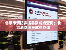 北京市消防救援总队成绩查询；北京消防国考成绩查询