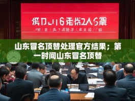 山东冒名顶替处理官方结果；第一时间山东冒名顶替