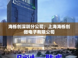 海栎创深圳分公司；上海海栎创微电子有限公司