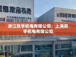 浙江双手机电有限公司；上海双手机电有限公司