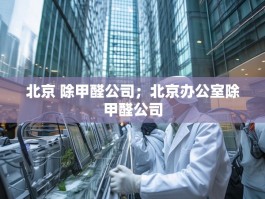 北京 除甲醛公司；北京办公室除甲醛公司