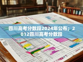 四川高考分数段2024年公布；2012四川高考分数段