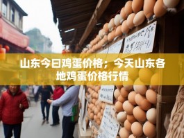 山东今曰鸡蛋价格；今天山东各地鸡蛋价格行情