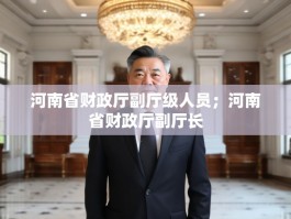 河南省财政厅副厅级人员；河南省财政厅副厅长