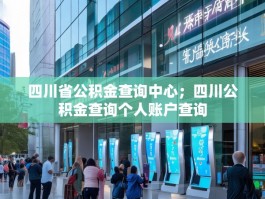四川省公积金查询中心；四川公积金查询个人账户查询