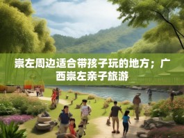 崇左周边适合带孩子玩的地方；广西崇左亲子旅游
