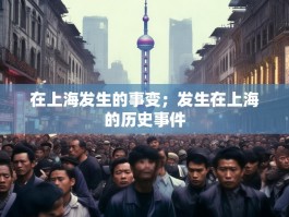 在上海发生的事变；发生在上海的历史事件