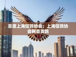 百度上海信鸽协会；上海信鸽协会网首页鸽