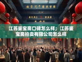 江苏鉴宝斋口碑怎么样；江苏鉴宝斋拍卖有限公司怎么样