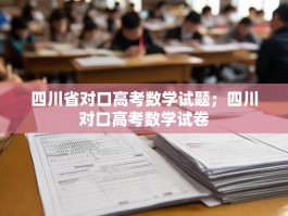 四川省对口高考数学试题；四川对口高考数学试卷