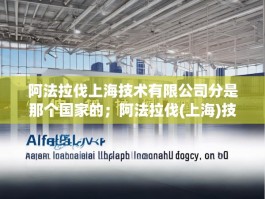 阿法拉伐上海技术有限公司分是那个国家的；阿法拉伐(上海)技术有限公司