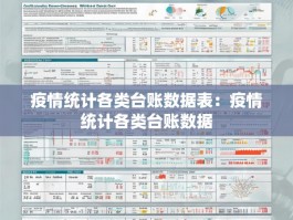 疫情统计各类台账数据表：疫情统计各类台账数据
