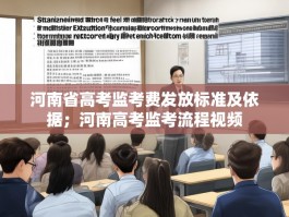 河南省高考监考费发放标准及依据；河南高考监考流程视频